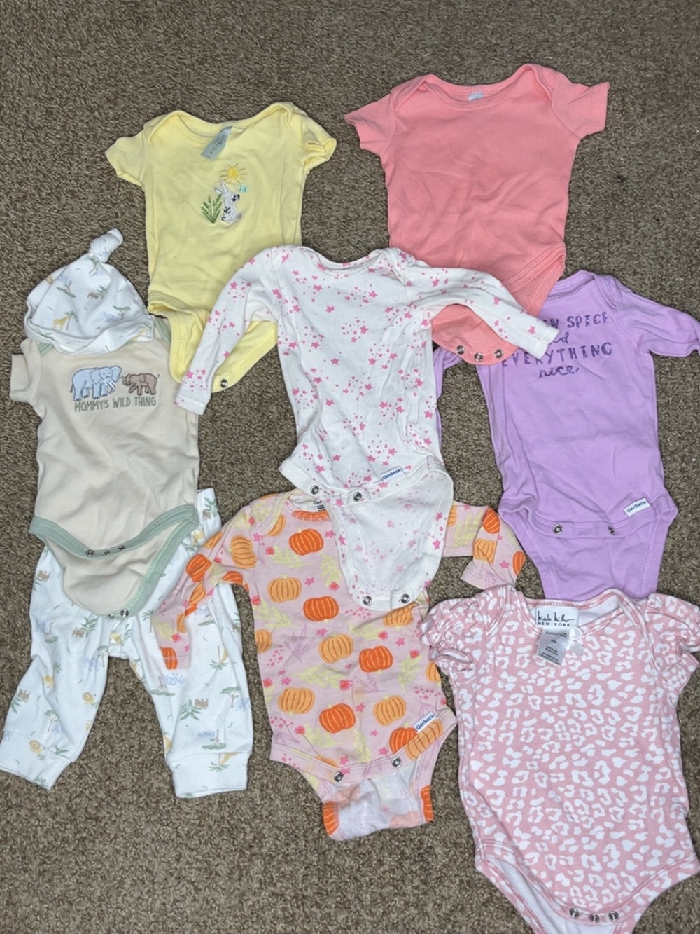 Assorted Kids One-Piece Bodysuit - Pink